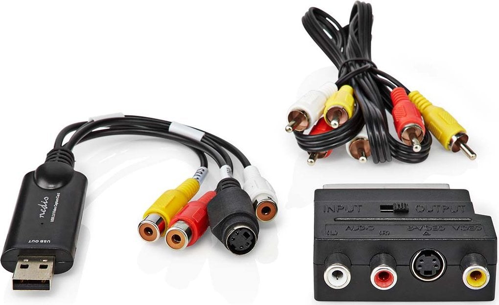 System przekazu sygnału AV Nedis Nedis VGRRU101BK karta do przechwytywania video USB 2.0