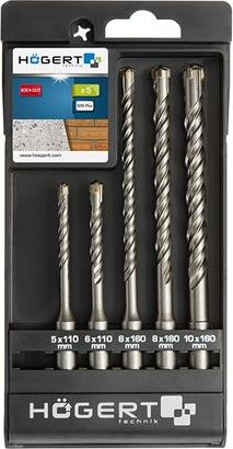 Wiertło GTV Wiertła do betonu SDS+ zestaw 5 szt. HT6D370