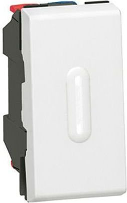 Legrand Łącznik schodowy Mosaic pojedynczy z możliwością podświetlenia 10AX biały (077002)