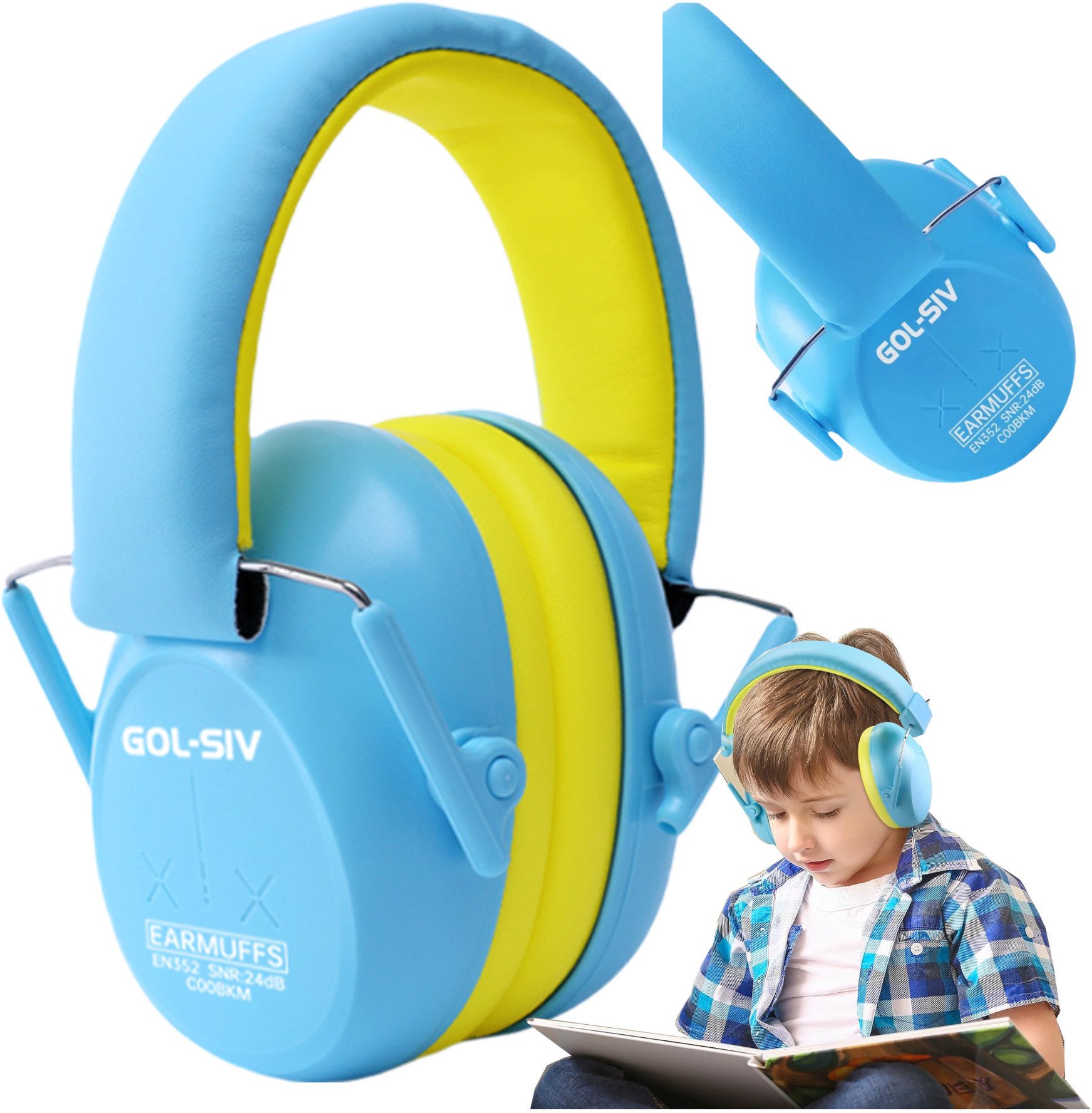 FONOTE EARMUFFS BLUE Nauszniki ochronne dla dzieci niebieskie