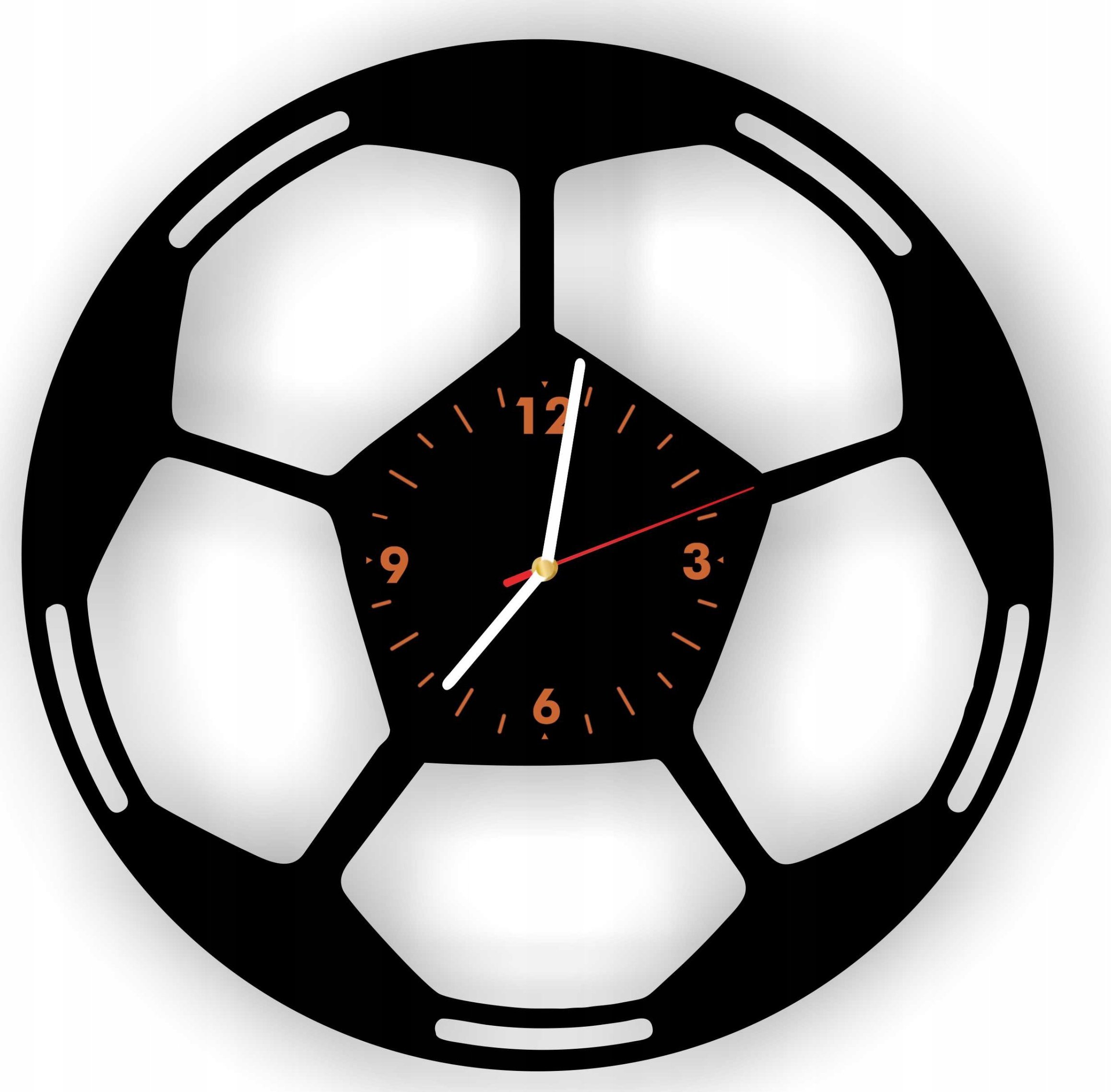 naSciane Zegar ścienny PIŁKA nożna piłkarz wyprzedaż