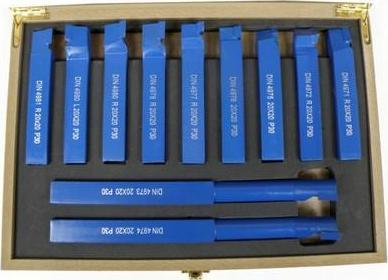 Silver NOŻE TOKARSKIE 20x20mm W WALIZCE 11szt. /SILVER EX10885