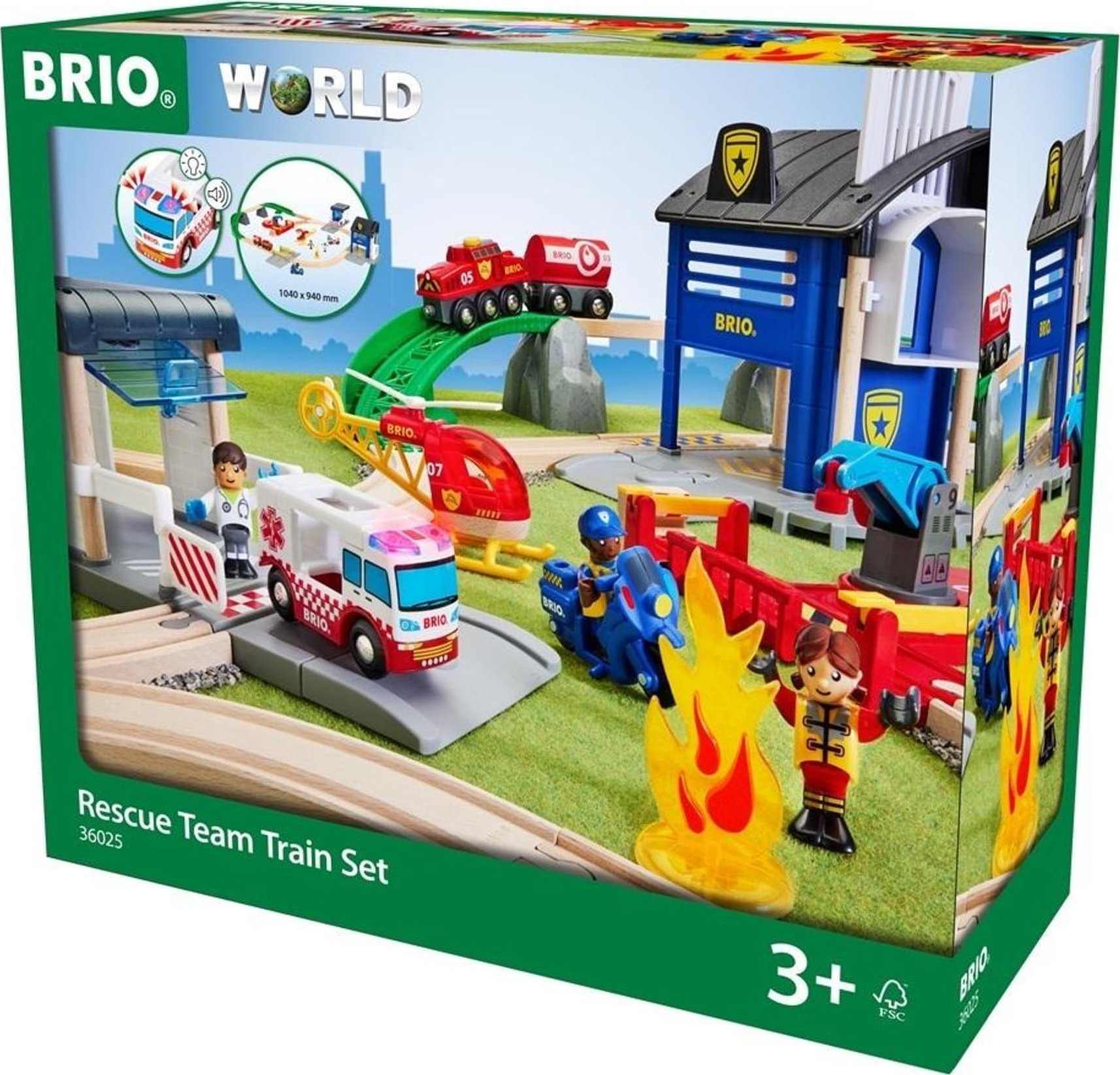 Ravensburger Brio Zestaw Deluxe Straż Pożarna i Policja