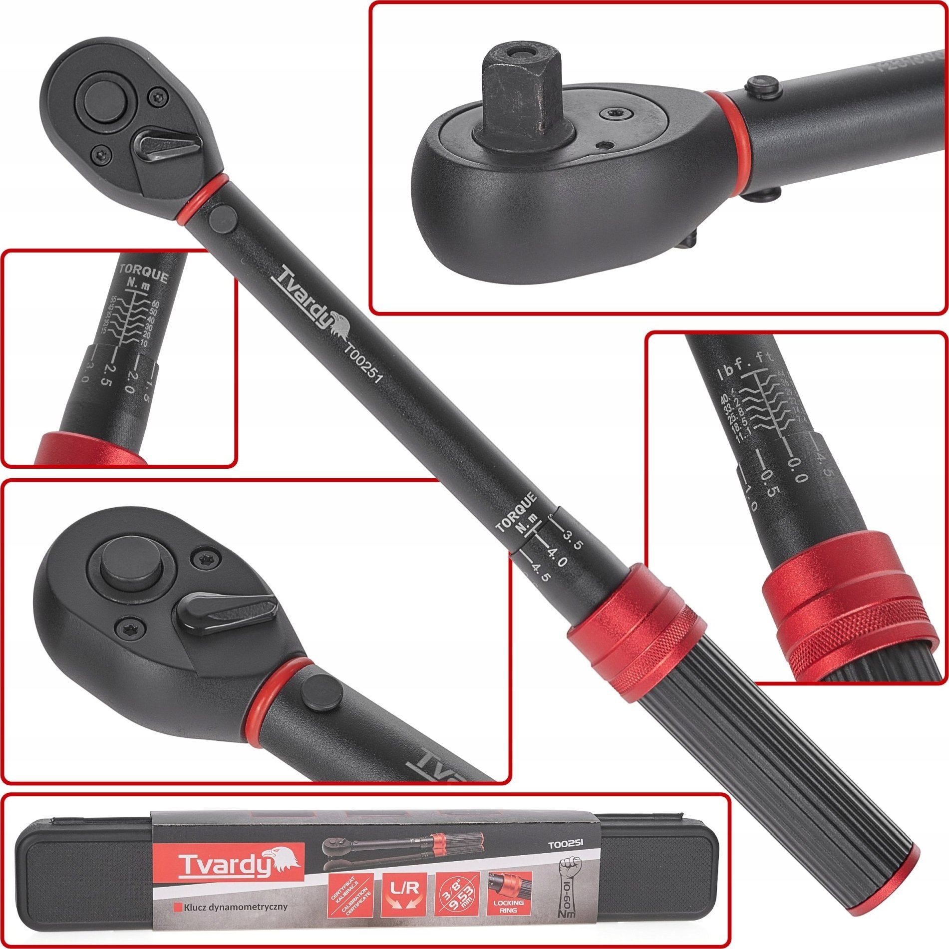 Tvardy Klucz dynamometryczny 3/8" 10-60mm TVARDY (20)