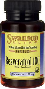 Swanson Resweratrol 100mg 30 kaps.