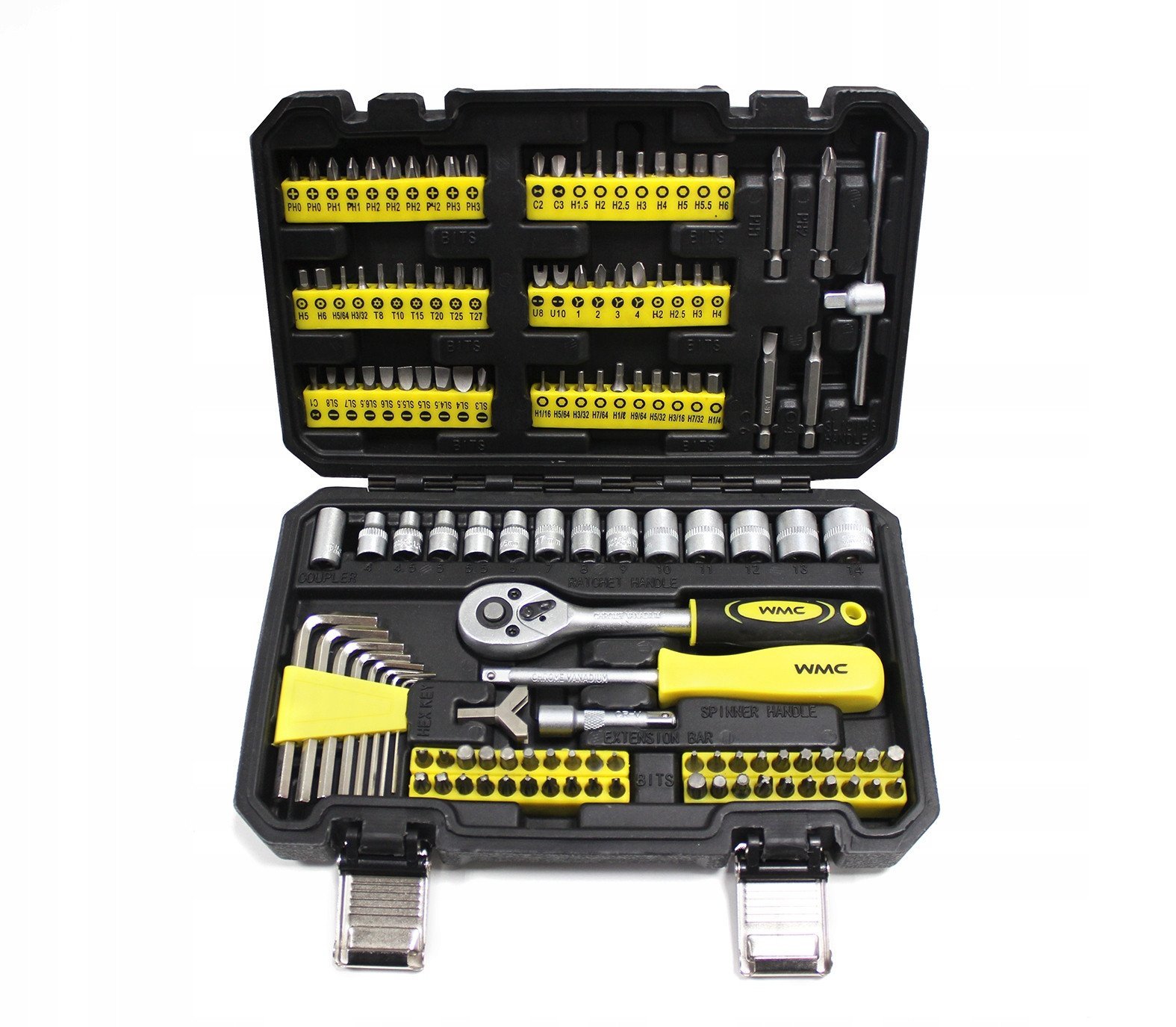 WMC ZESTAW NARZĘDZIOWY KLUCZE WKRĘTAKIBITY 130EL