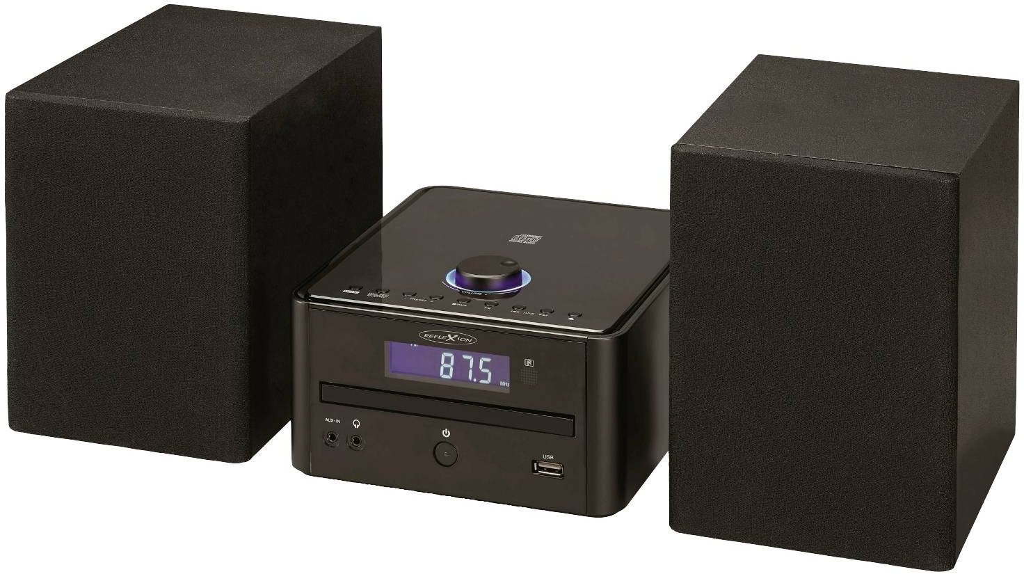 Wieża Reflexion Reflexion HIF79FM Micro-HiFi-System schwarz