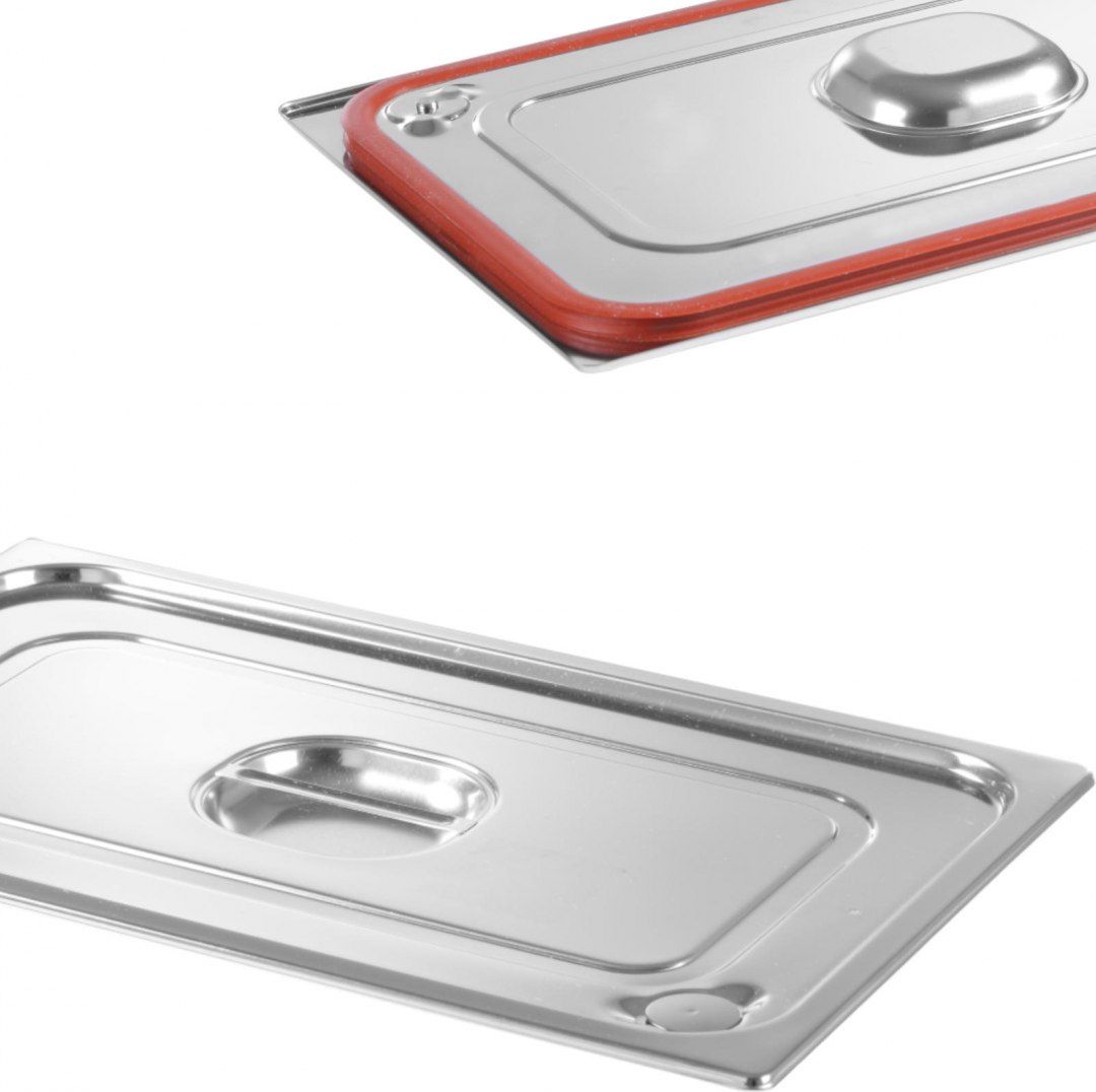 Hendi Pokrywka do pojemnika GN Profi Line z uszczelką silikonową GN1/2 265x325mm stalowa nierdzewna - Hendi 802625