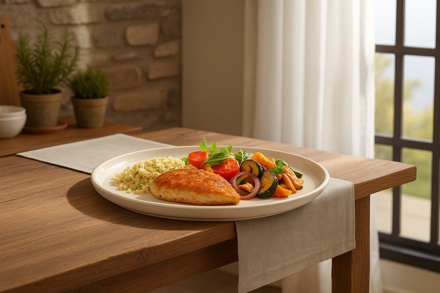 Talerz płytki obiadowy 27 cm Plano