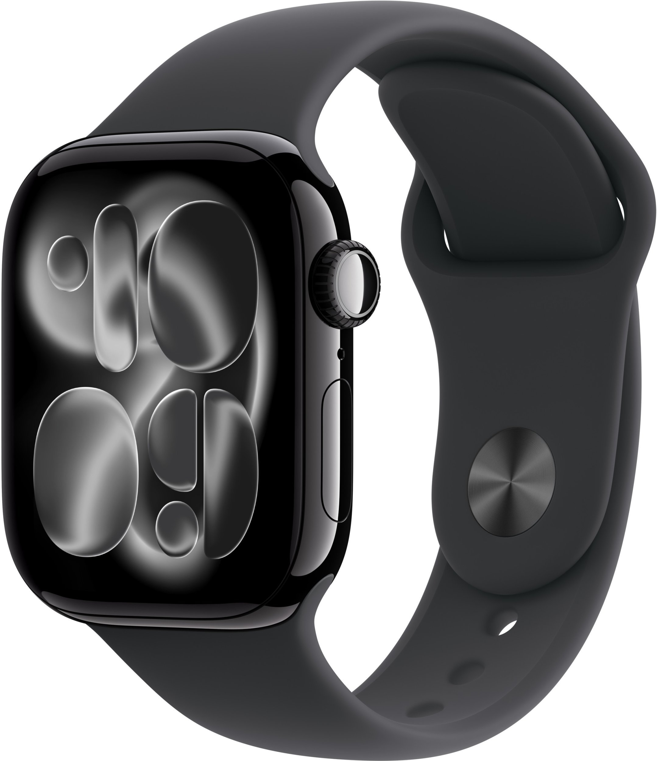 Apple Watch Series 11 GPS 42mm Jet Black Aluminium Case with Black Sport Band - M/L,Model A3331