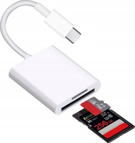 Adapter USB Co2 PRZEJŚCIÓWKA CZYTNIK KART ADAPTER USB-C MICR SD TF