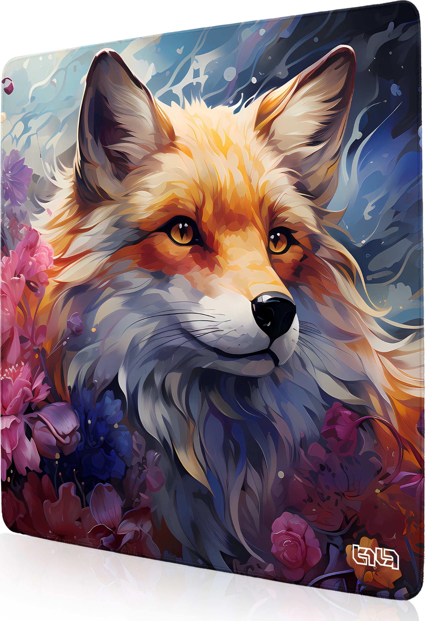 Podkładka Tilt PODKŁADKA POD MYSZ GAMINGOWA Kwiecisty Lis 30x30 TILT Na biurko Wytrzymała