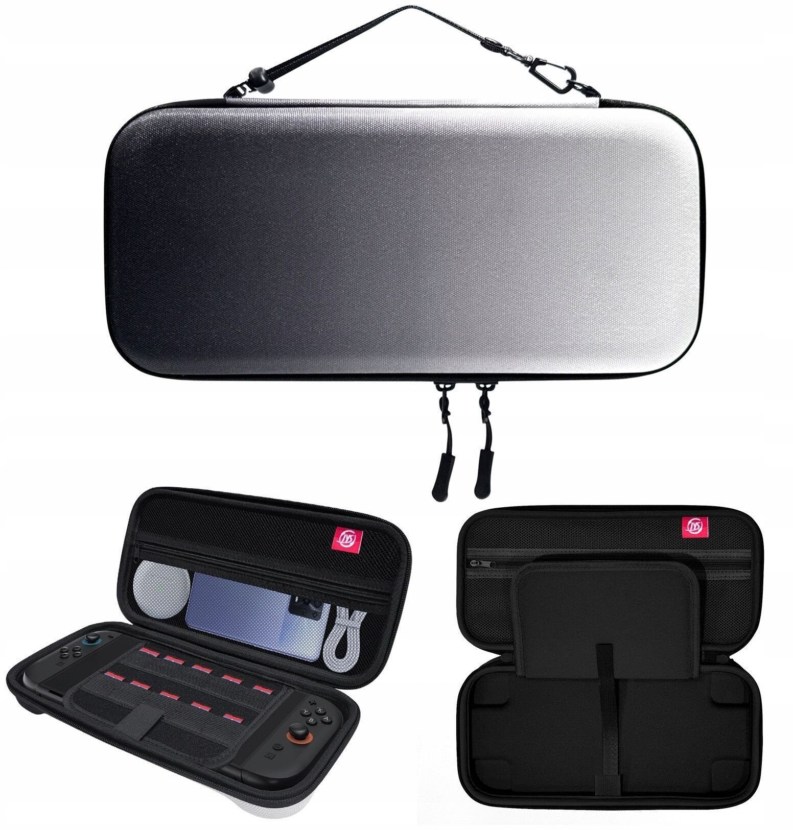 Twardy Sztywny Pokrowiec Futerał Etui Walizka Case Do Nintendo Switch 2 / Jys-ns2283 / Czarno - Biały