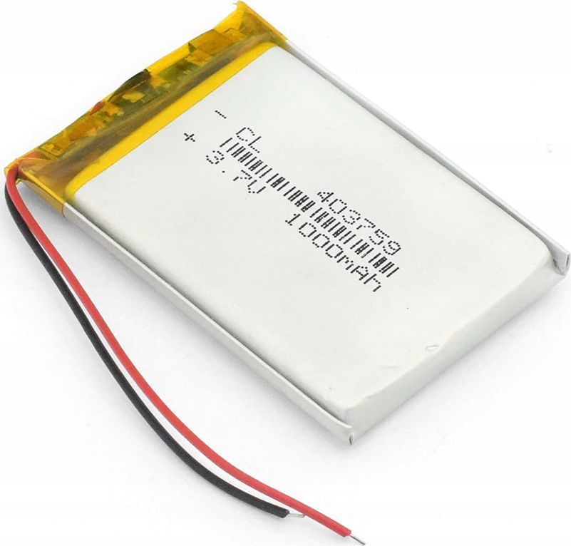 Liter Energy Battery Akumulator Li-Poly 1000mAh 3.7V 403759