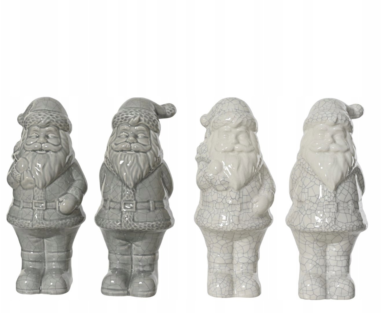 Figurka świąteczna Mikołaj dolomit szary 35cm 1szt