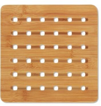 Excellent Houseware Podkładka pod gorące naczynia Kela, bamboo, 20 x 20 x 1 cm