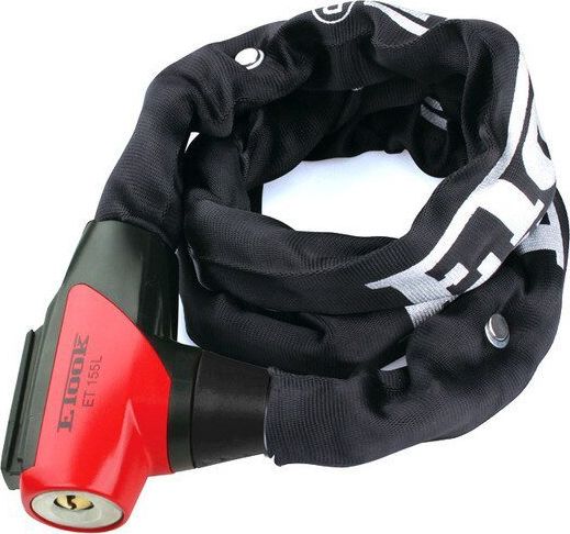 ETOOK Zamknięcie ETOOK ET-155 L łańcuch 1000 mm czarno-czerwony Uniwersalny