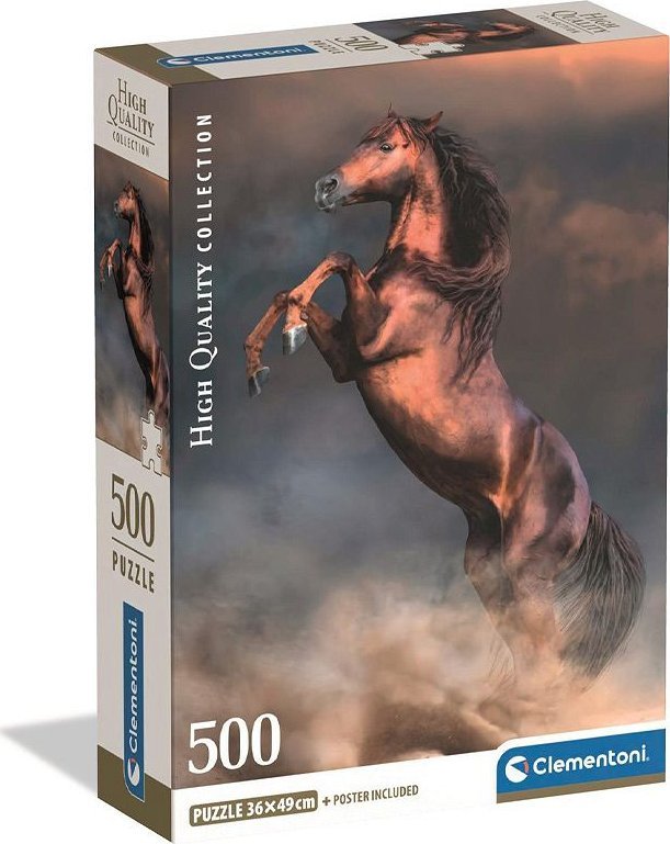 Clementoni Puzzle Compact Wild Red Stallion 500 elementów (35595)