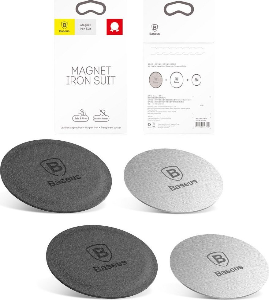 Braders 4szt. Metalowa Płytka do Uchwytów Magnetycznych