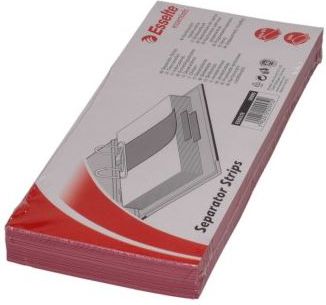 Esselte Separator kartonowy 1/3 A4 100szt. czerwony (ET6949)