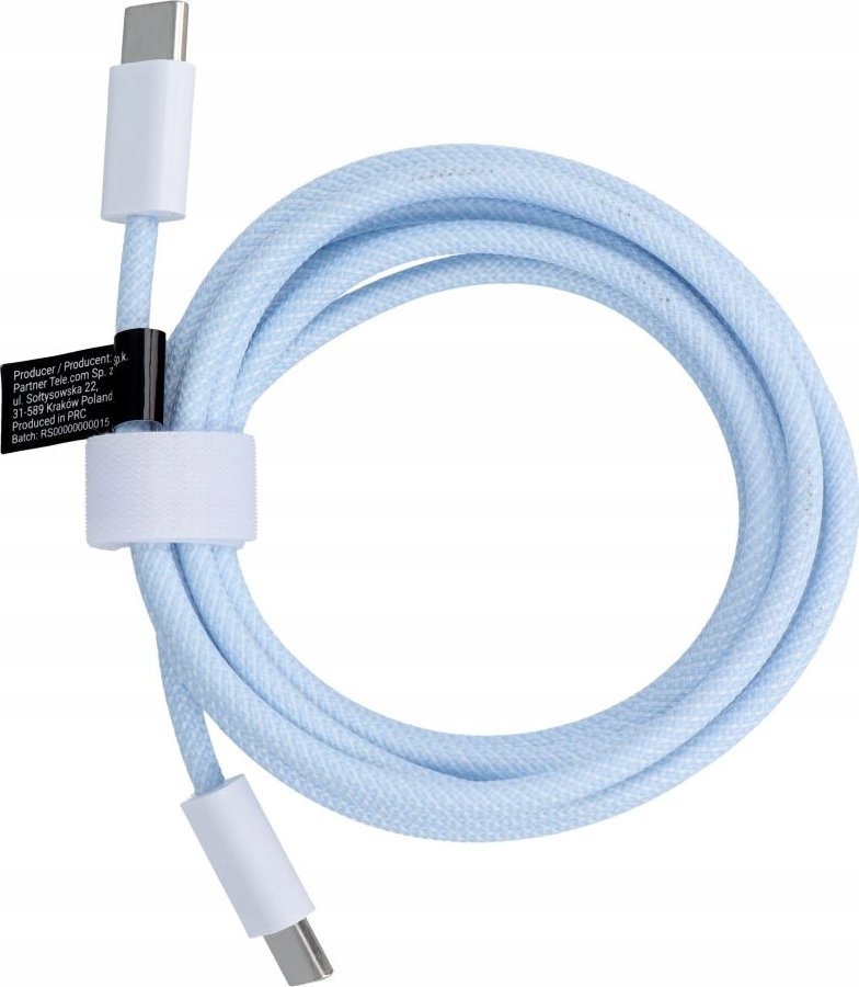 Kabel USB OEM USB-C - USB-C 1.5 m Niebieski