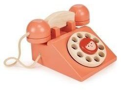 Telefon stacjonarny drewniany