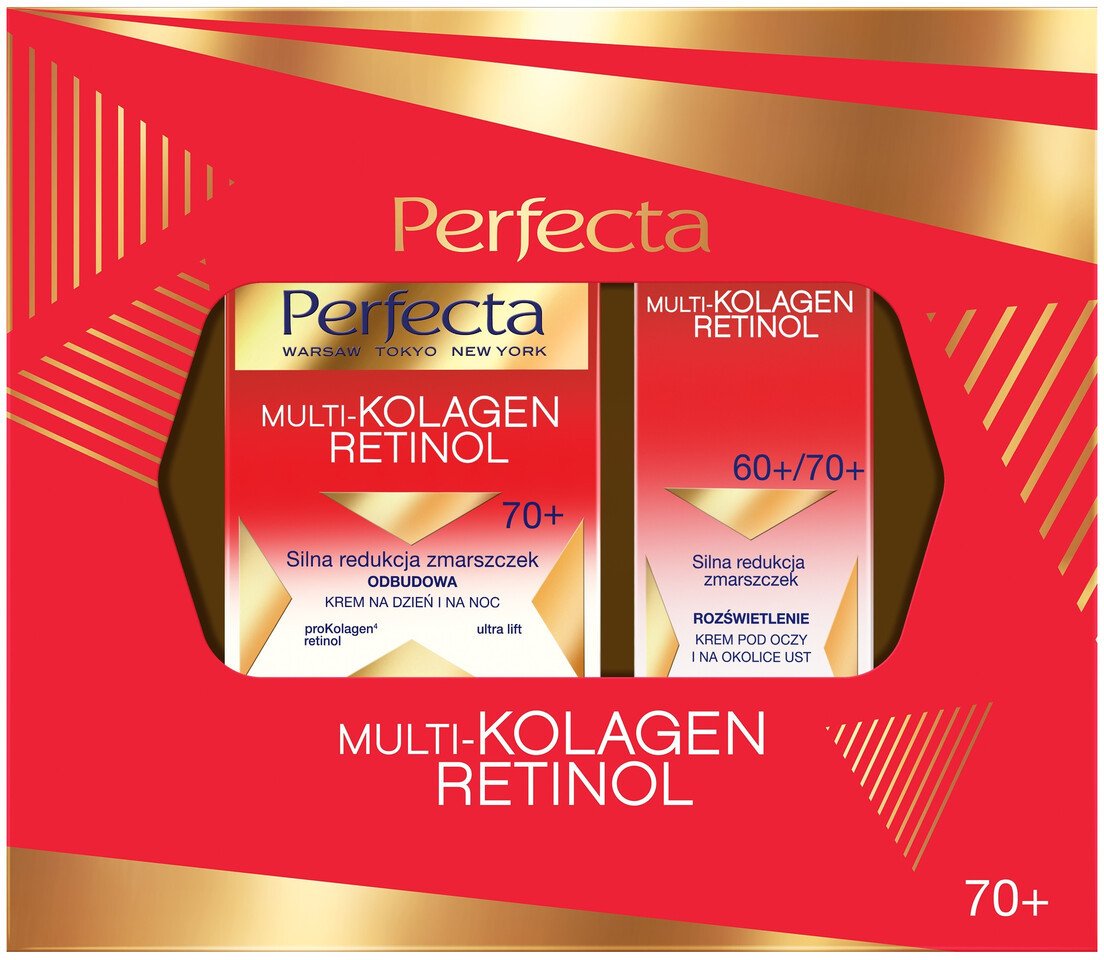 Perfecta Multi-kolagenowy Retinol Zestaw kosmetyków do pielęgnacji twarzy 70+ 15ml