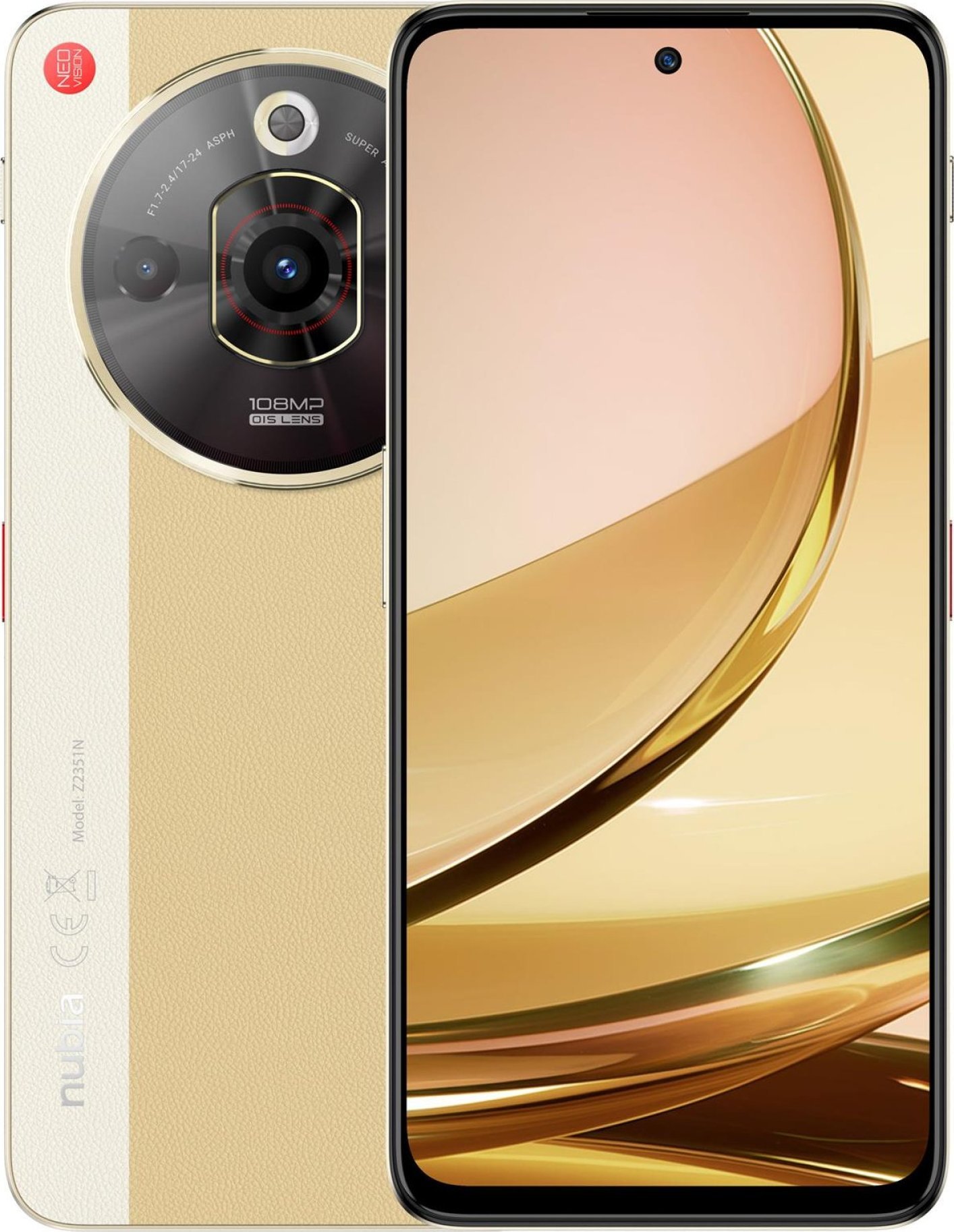 Smartfon Nubia Focus Pro 5G 8/256GB Kremowy (WLONONWCRIAO6)