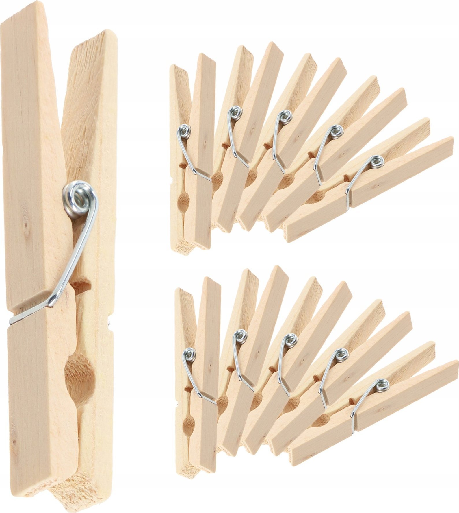 Kadax Klamerki Spinacze Do Prania 10 szt Żabki Drewniane