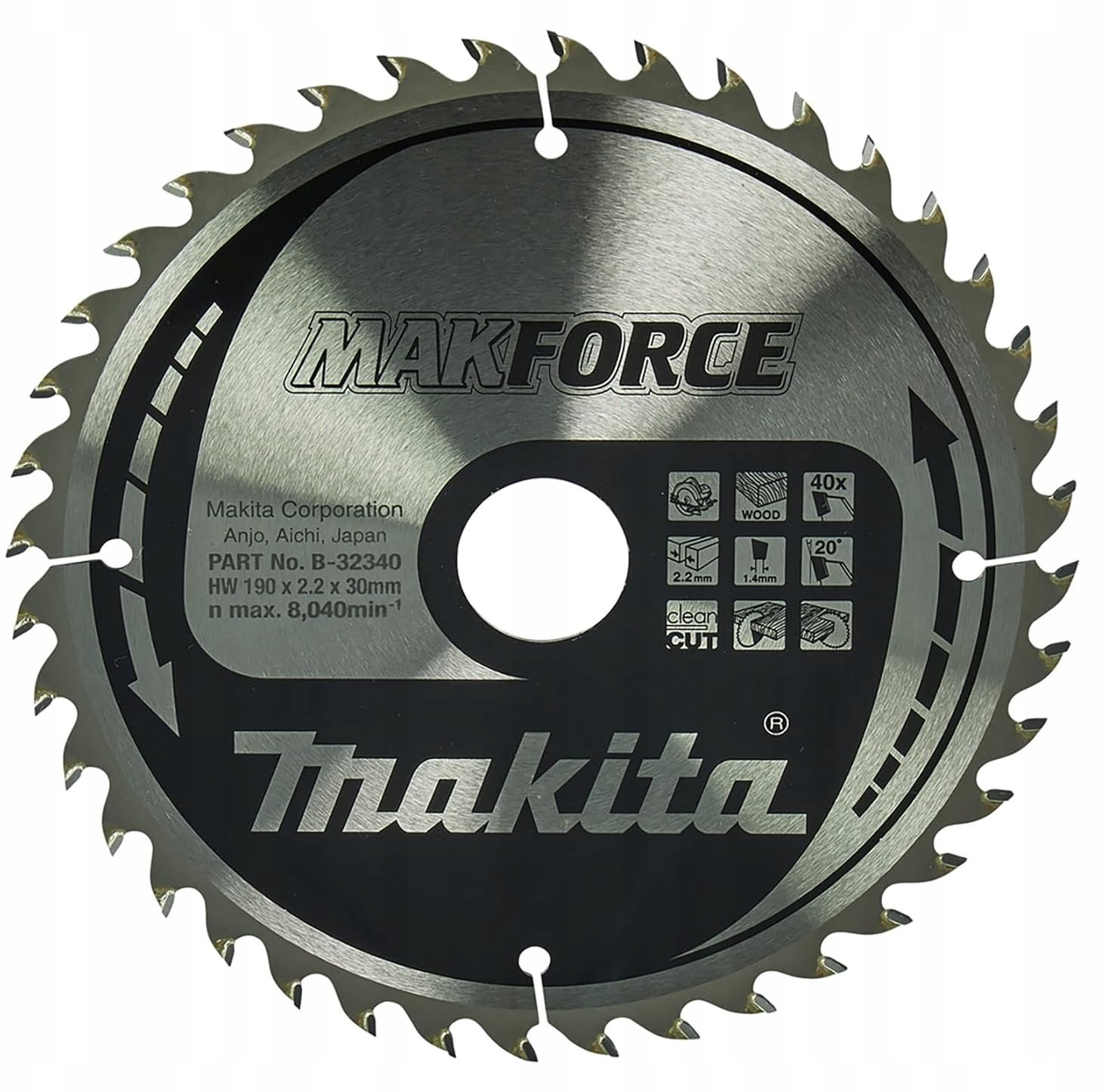 Metabo MAKITA CIRCULAR SAW 190x30x40z MAKFORCE WOOD