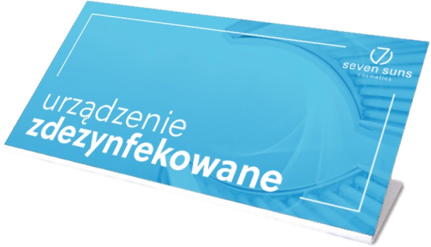 7suns Tabliczka "Urządzenie Zdezynfekowano" Do Solarium