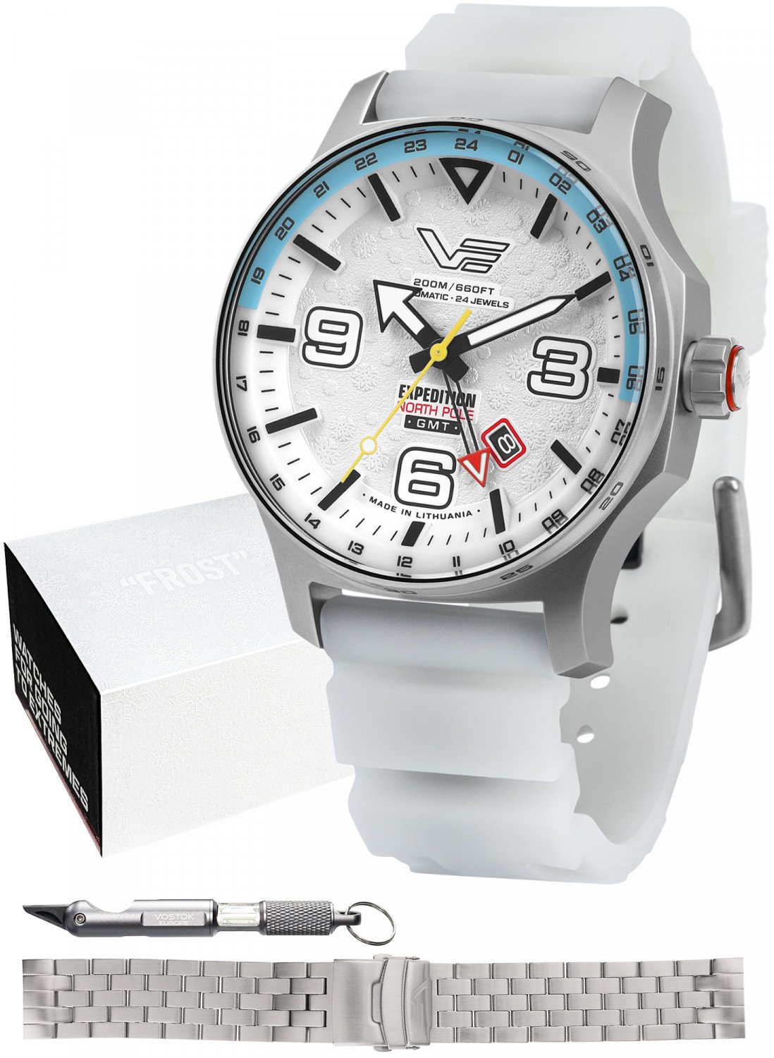 Zegarek męski Vostok Europe NH34-595A773 biały