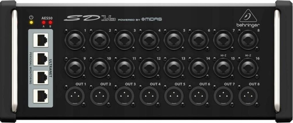Behringer Behringer SD16 Stage Box I/O Midas, 8 wyjściami, obsługą sieci AES50