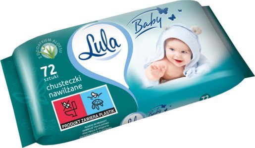 Lula Chusteczki nawilżane z Aloesem 72 szt.