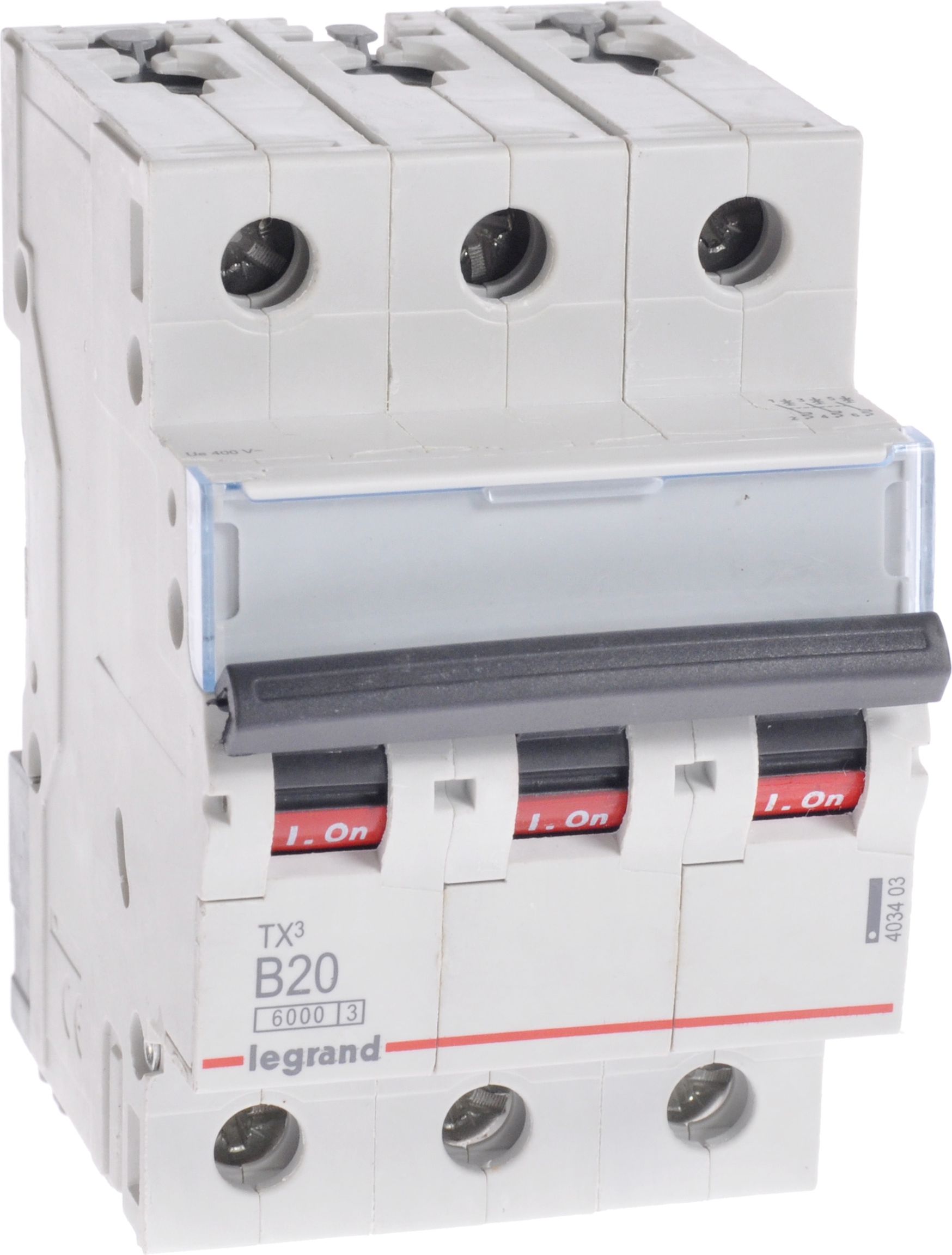 Legrand Wyłącznik nadprądowy S 303 3P B 20A 6000A - 403403