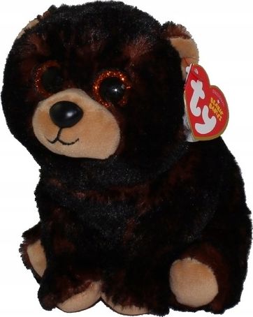 MGA Beanie Babies brązowo czarny niedźwiedź Kodi 15cm