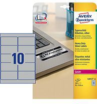 Avery Zweckform Etykiety znamionowe, srebrne 20 ark. (L6012-20)