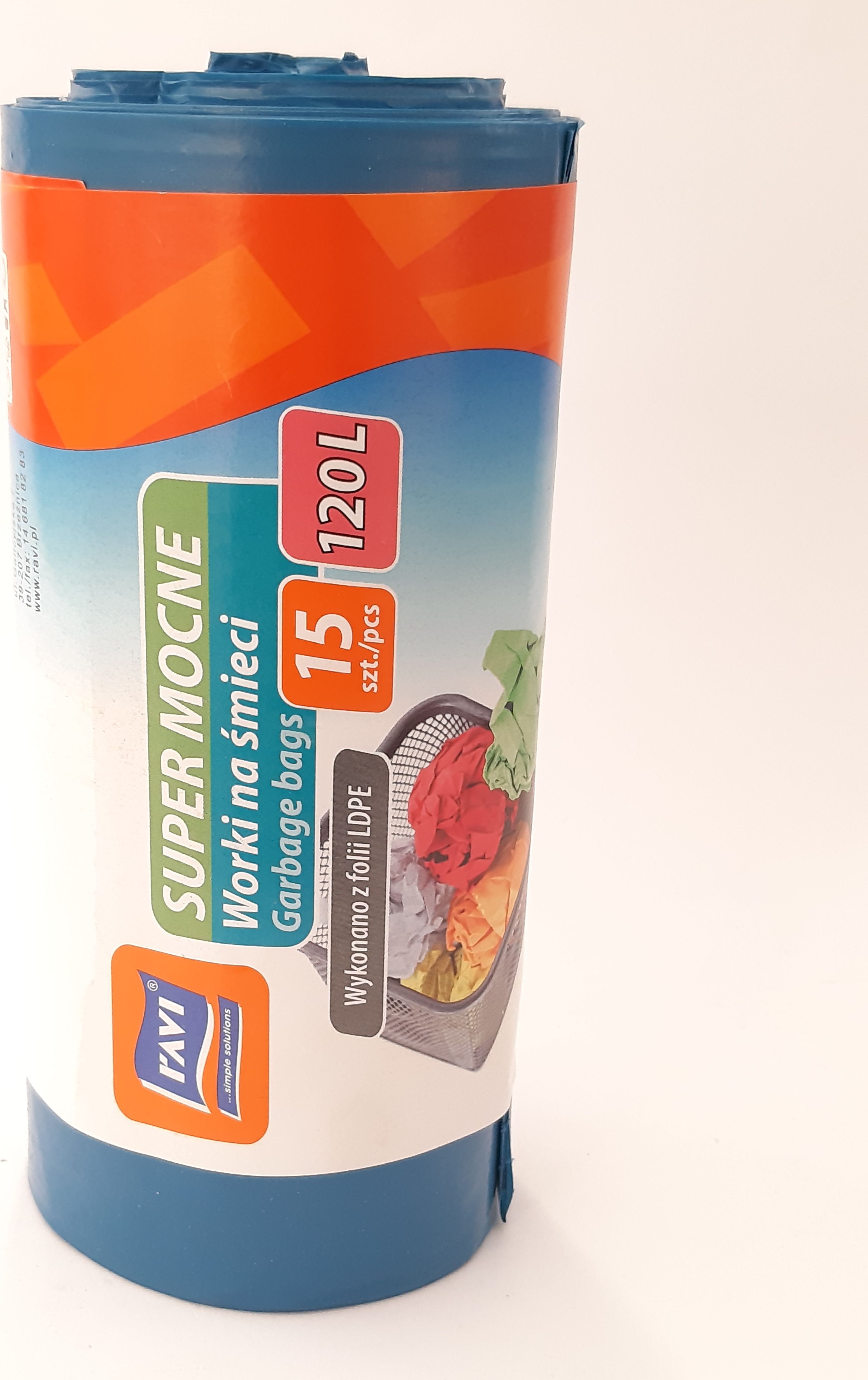 Ravi Worki na śmieci 120L 15 szt.