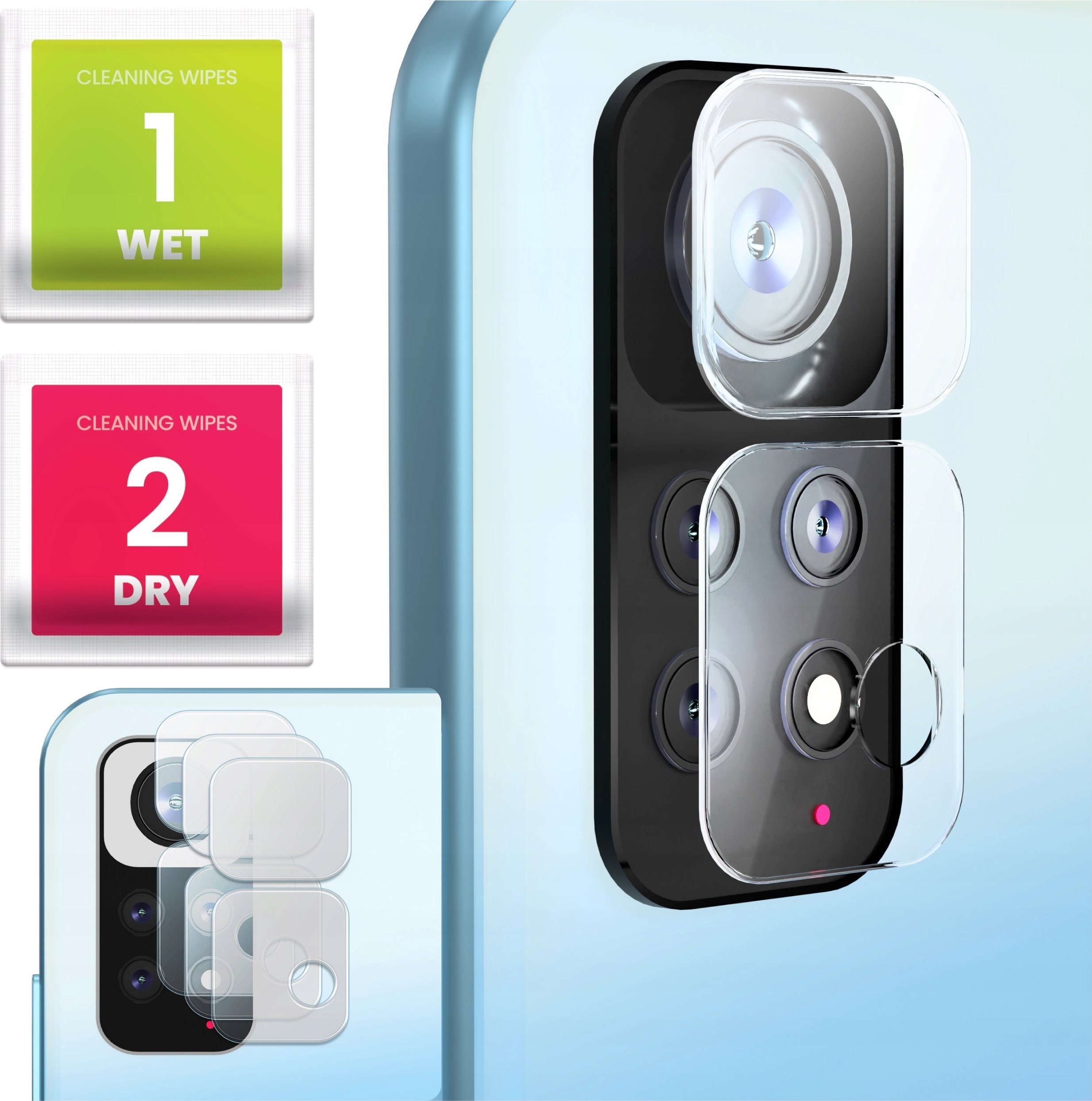 3-PAK Szkło Na Aparat Do Xiaomi Redmi Note 11 Pro (Hartowane, Ochronne, 9H)