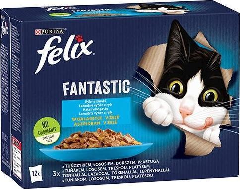 Nestle FANTASTIC RYBNE SMAKI w galaretce Saszetki 12x85g