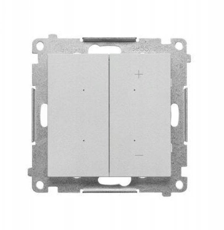 Simon 55 Ściemniacz do LED ściemnialnych, klawiszowy (moduł) Aluminium mat TESL1.01/143