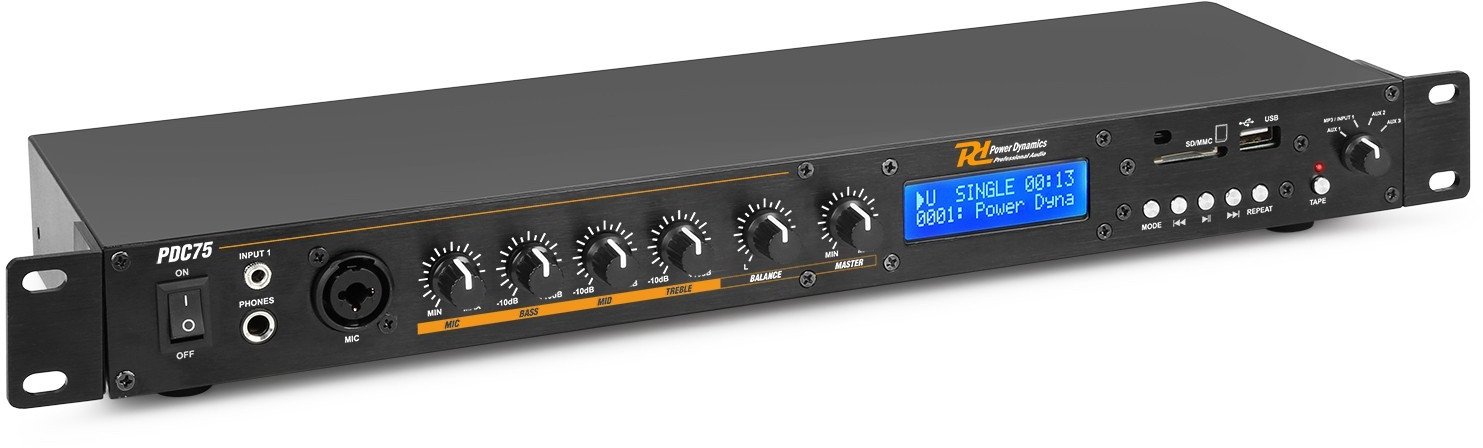 Odtwarzacz MP3 USB SD Power Dynamics PDC75 one size