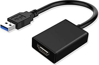 Adapter USB MicroConnect USB - HDMI Czarny (USB 3.0 to HDMI graphic)