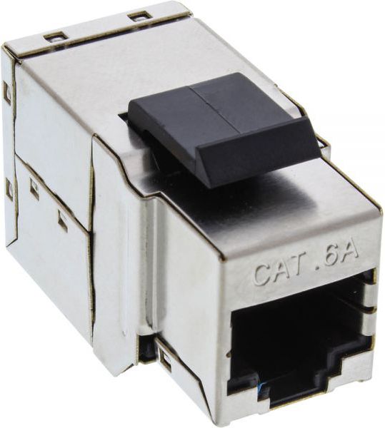 InLine Moduł Keystone RJ45 żeński - żeński przystawka Cat.6A STP (74206A)