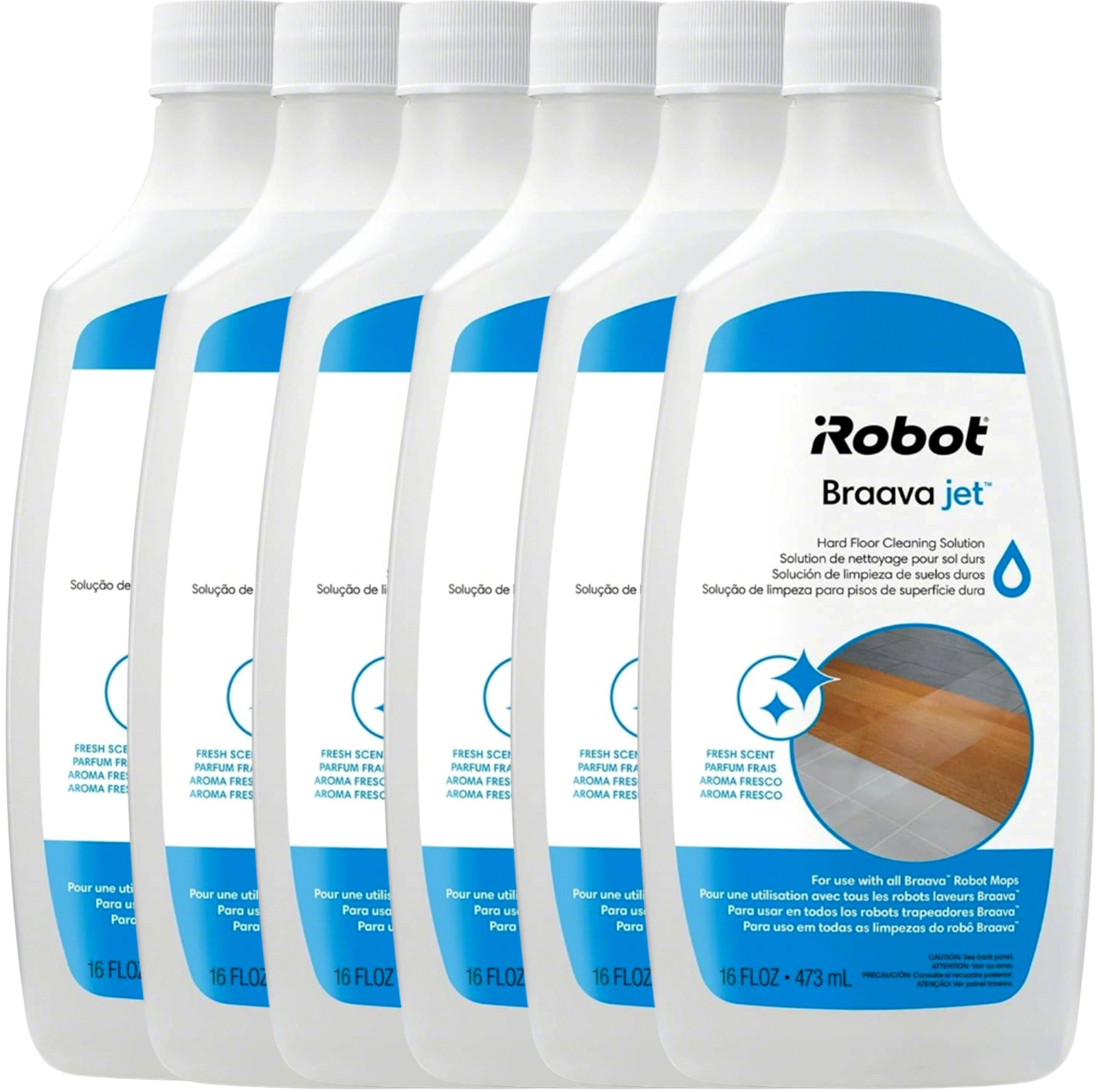 6x Płyn, koncentrat 473 ml do mycia podłóg iRobot Braava, Scooba, Roomba Combo