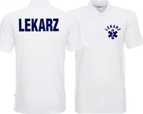 LPP - Promostars Koszulka Polo męska LEKARZ biała
