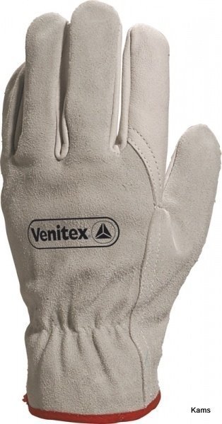 Delta Plus Rękawice ze skóry licowej bydlęcej strona grzbietowa z dwoiny bydlęcej kolor szary rozmiar 10 MAINFCN2910