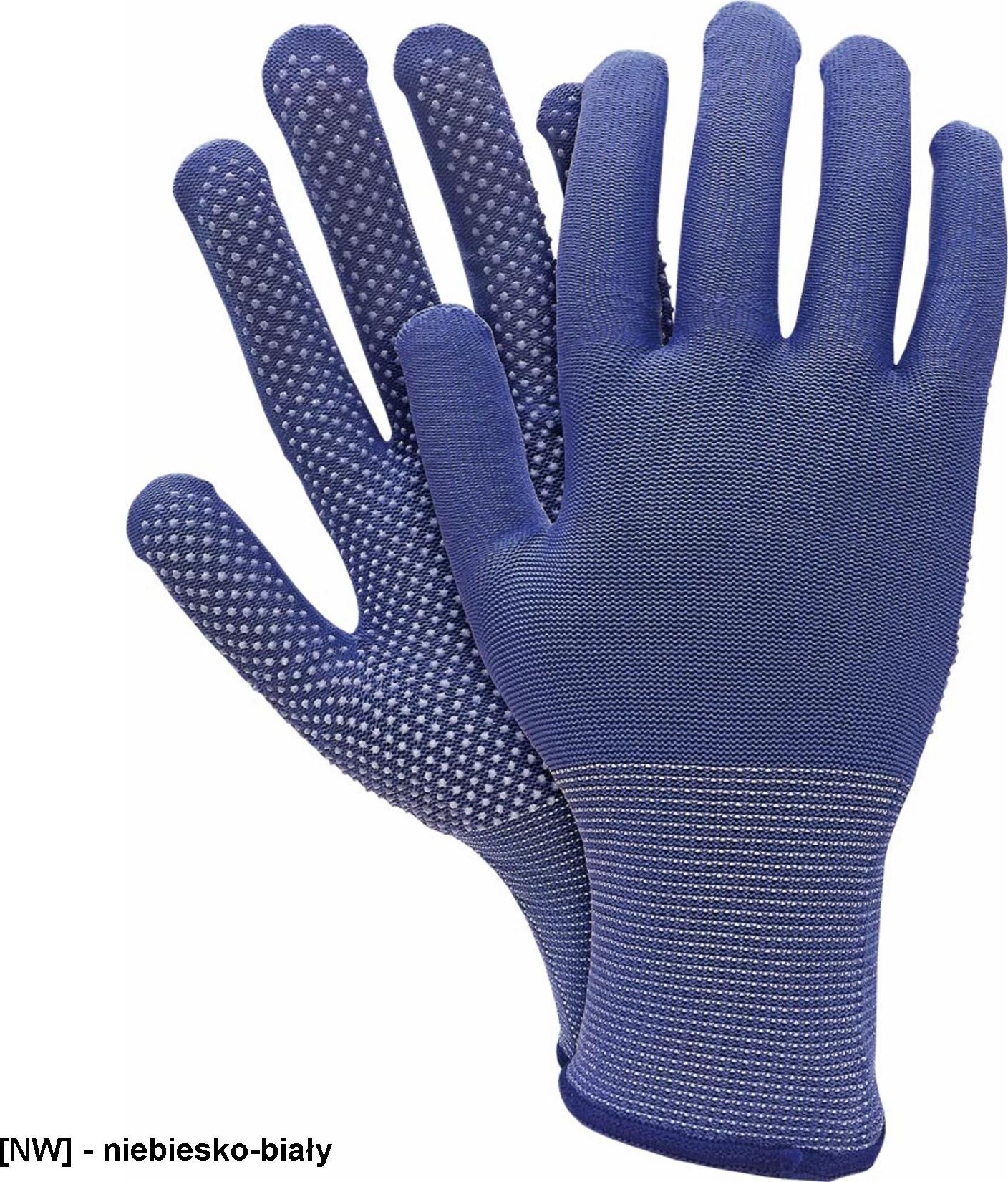R.E.I.S. RTENA - RĘKAWICE POWLEKANE - niebiesko-biały 10