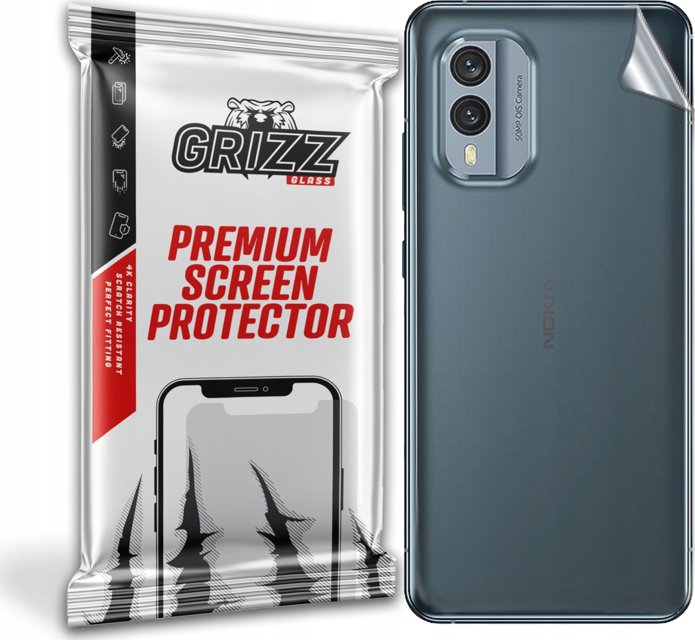 GrizzGlass Folia na tył Grizz Nokia X30