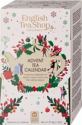 Kalendarz adwentowy English Tea Shop English Tea Shop, Biały kalendarz adwentowy, Advent Calendar, 25 saszetek